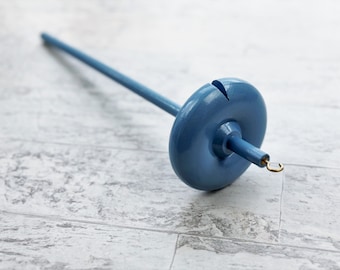 Hand Painted Birch Wood Drop Spindle - Top Whorl - Yarn Spinning