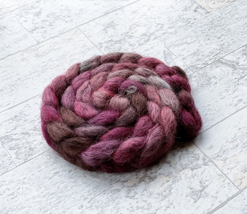 Hand Dyed Wool Roving Gotland Wool #112