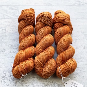 Phoenix Hand Dyed Luxury Yarn - Superwash Merino/Silk Yarn - DK Weight - Sweet Potato