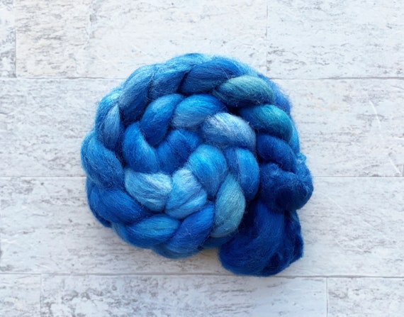 Hand Dyed Wool Roving Gotland Wool #112