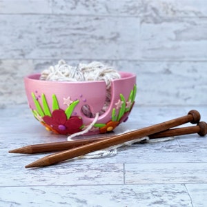 Ceramic/Polymer Clay Yarn Bowl for Knitting and Crochet