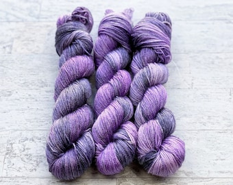 Siren Hand Dyed Yarn - SW Merino and Tencel - Fingering/Sock Weight - #CC114