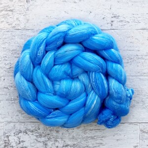 Hand Dyed Wool Roving - Merino Wool and Silk - #MS241