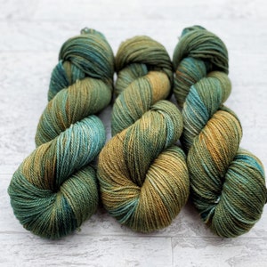 Dragon Hand Dyed Yarn - Superwash Merino/Yak/Silk Yarn - DK Weight - #LX106