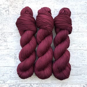 Yeti Hand Dyed Yarn - Semi-Solid Superwash Merino - Sport Weight - Raspberry #BB117