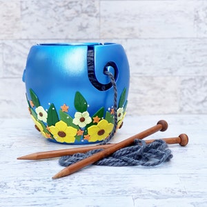Ceramic/Polymer Clay Yarn Bowl for Knitting and Crochet