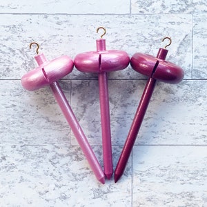 Mini Drop Spindle - Top Whorl Drop Spindle - Lipsticks