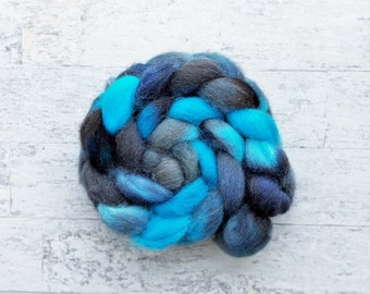 Hand Dyed Wool Roving - Spinning Fiber - Cheviot Wool - #CH301