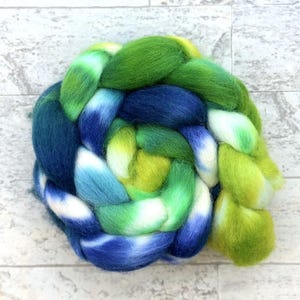 Hand Dyed Wool Roving - Cheviot Wool - #CH322
