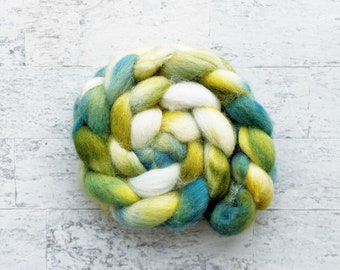 Hand Dyed Wool Roving - Spinning Fiber - Cheviot Wool - #CH291