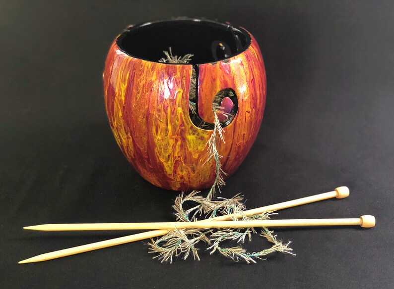 Ceramic Yarn Bowl for Knitting and Crochet