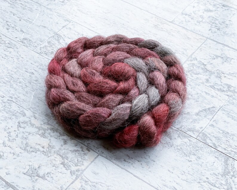 Hand Dyed Wool Roving Gotland Wool #112