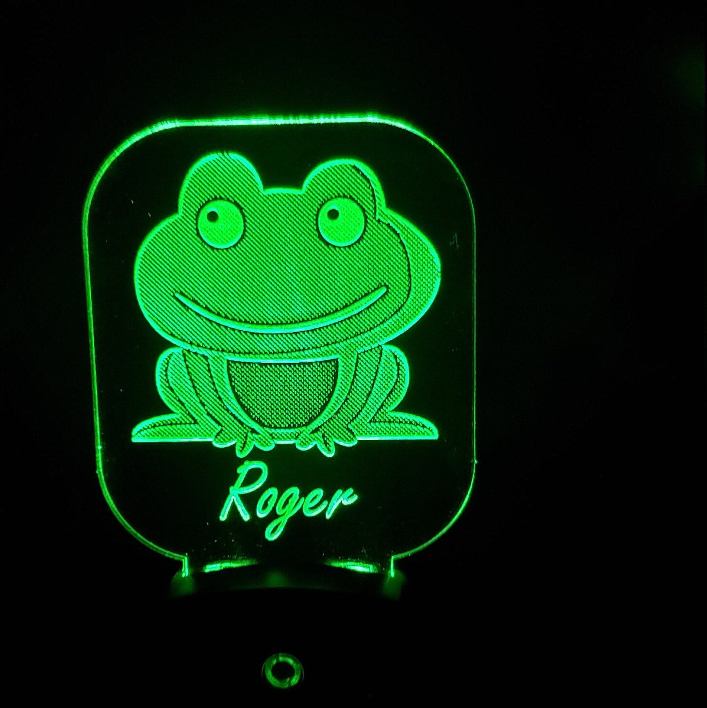 Personalized Frog LED Night Light Kids Lamp Unique nursery Etsy