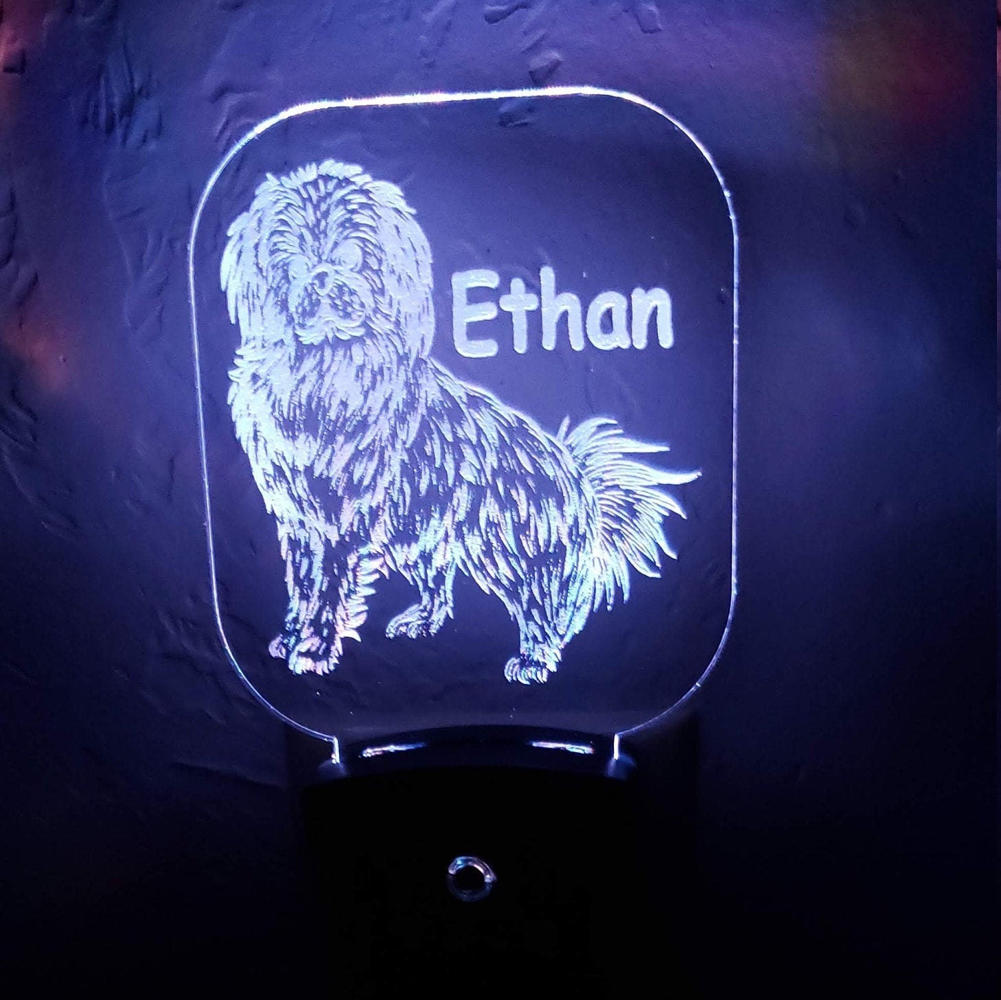 Personalized Dog Night Light Pet Memorial Nursery Night Etsy