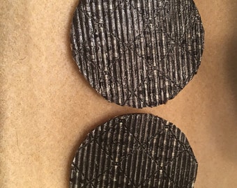 Elegant fabric earrings