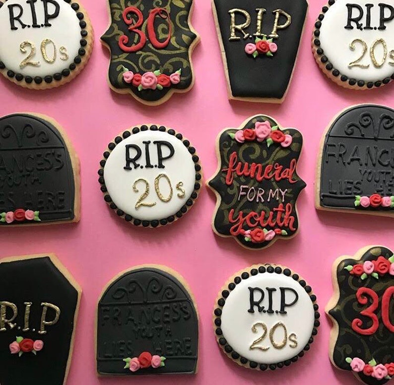 Funeral For My Youth Custom Sugar Cookies Etsy