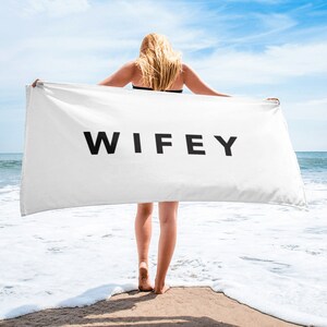 Beach Towel for Bride, Wifey Beach Towel, Beach Towel Wifey, Bridal Shower Gift, Bridal Shower Gift for Bride, Bride Gift, Bride Gifts