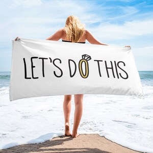 Bride Towel, Bride Beach Towel, Beach Bridal Shower Towel, Beach Bride, Beach Bachelorette Party, Bachelorette Towels, Bridal Shower Gift