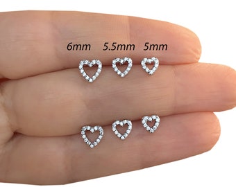 Silver Campsis Sterling Earring Colorful Glass Earrings Heart Ear Cuff Studs Simple Ear Hypoallergenic Jewelry for Women and Girls Silver Campsis Sterling Earring Colorful Glass Earrings Heart Ear Cuff Studs Simple Ear Hypoallergenic Jewelry for Women and Girls