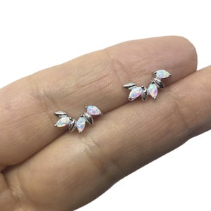 Vintage Gold Flower Citrine Earring Studs Leaves Branch Clip On Climbing Clip On Earrings Crawler Clip On Earrings Wedding Bride