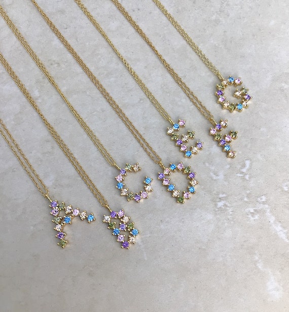 Letter Necklace Initial Letter Necklace 