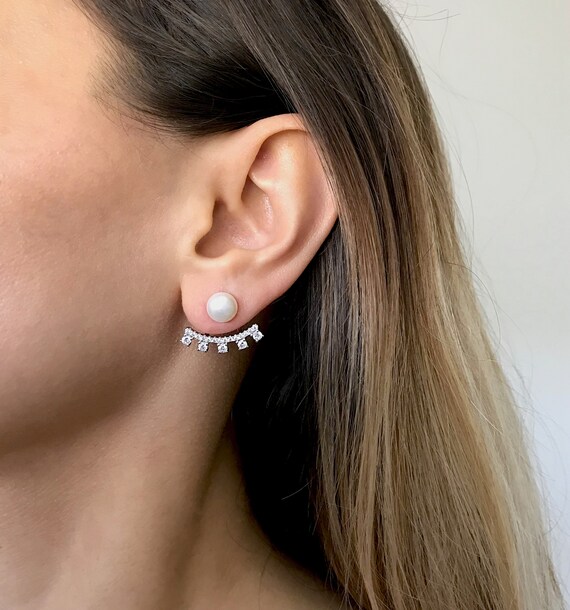 bridal ear jacket earrings