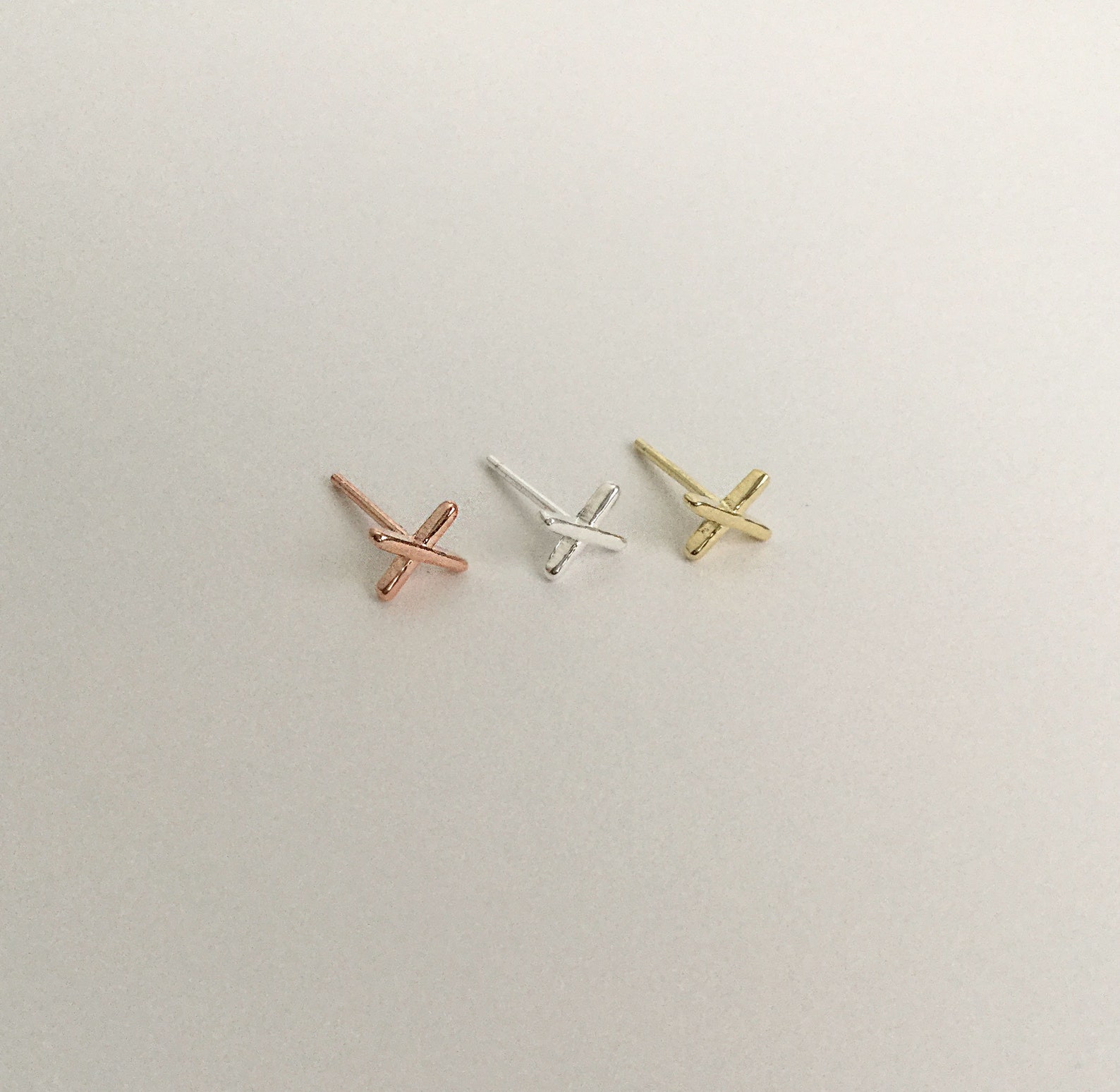 Sterling Silver X Earrings Silver Studsx Studs X Earrings Etsy