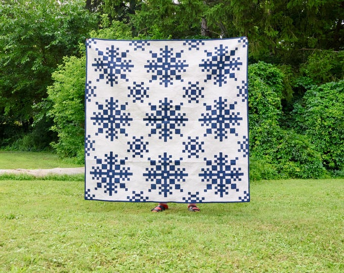 Snow Glow Quilt - Lap Throw Quilt - Modern Quilt Blanket - Colourful ...