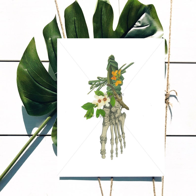 When Anatomy Meet Art: Feet Upcycling Collage Art Surreal | Etsy