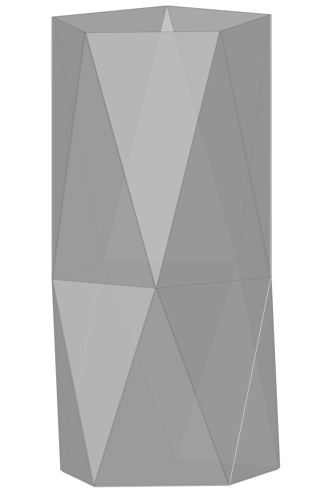 Geometric stained glass vase patterns. Geometric decor. Etsy