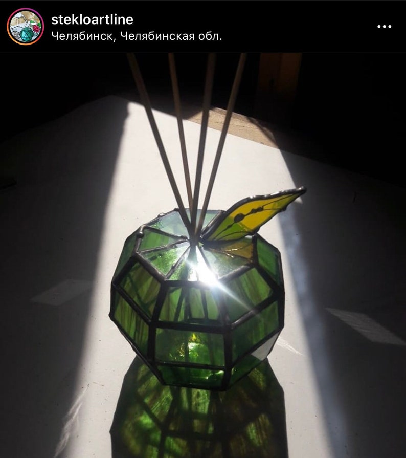 Stained glass apple printable pattern drawing / Project 0032 Etsy