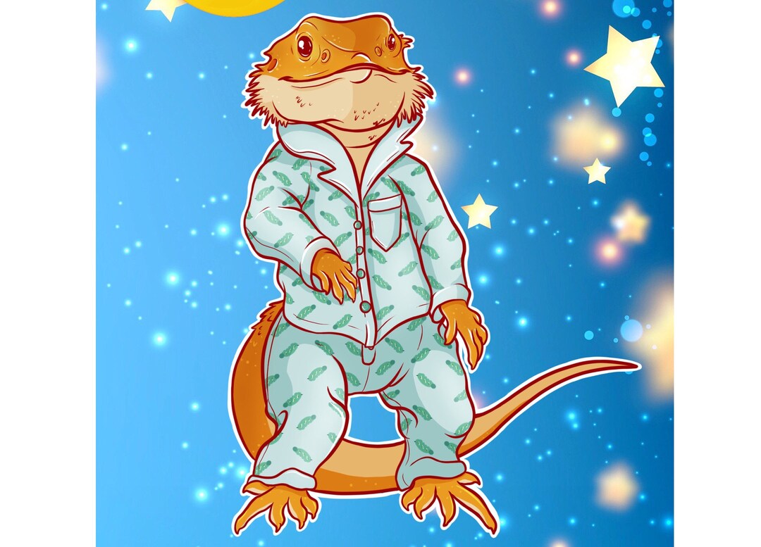 Bearded Dragon Sticker/bearded Dragon Accessories Etsy