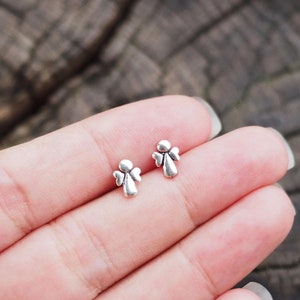 Angel Earrings, Guardian angel stud earrings