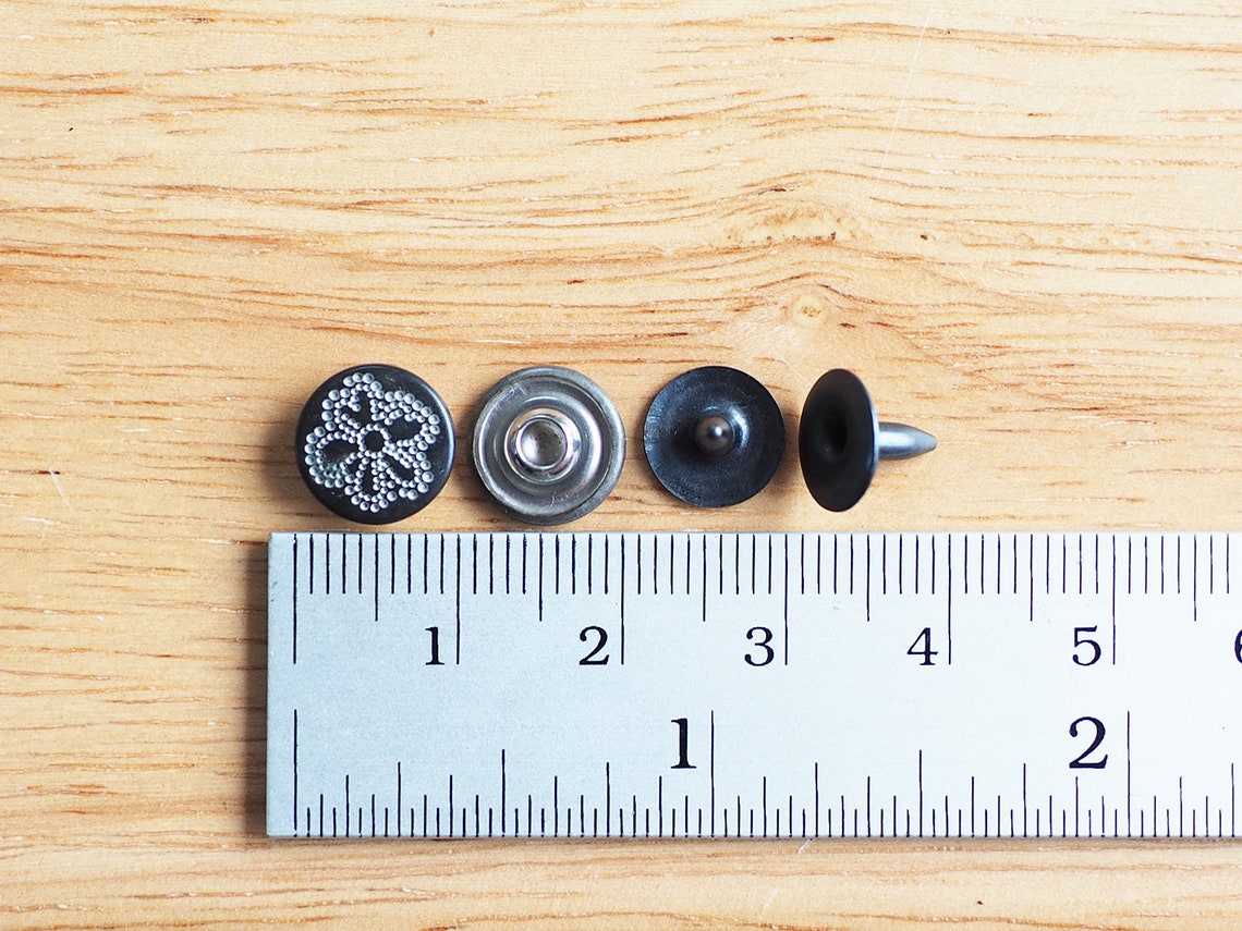 24 Sets of 10 Mm Flower Stud Rivets Flower Rivet Leather Etsy