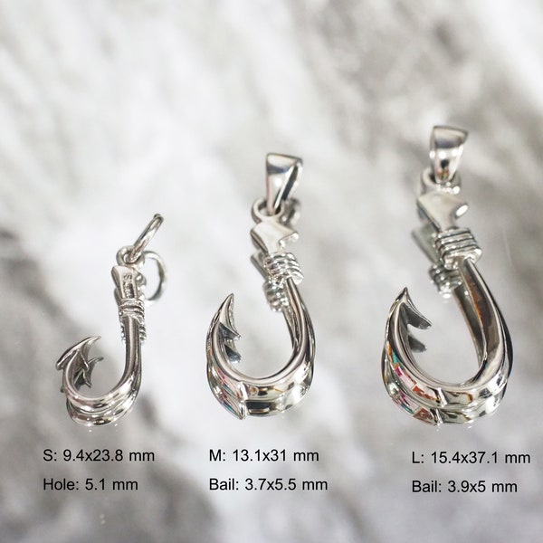 Fish Hook Pendant Etsy