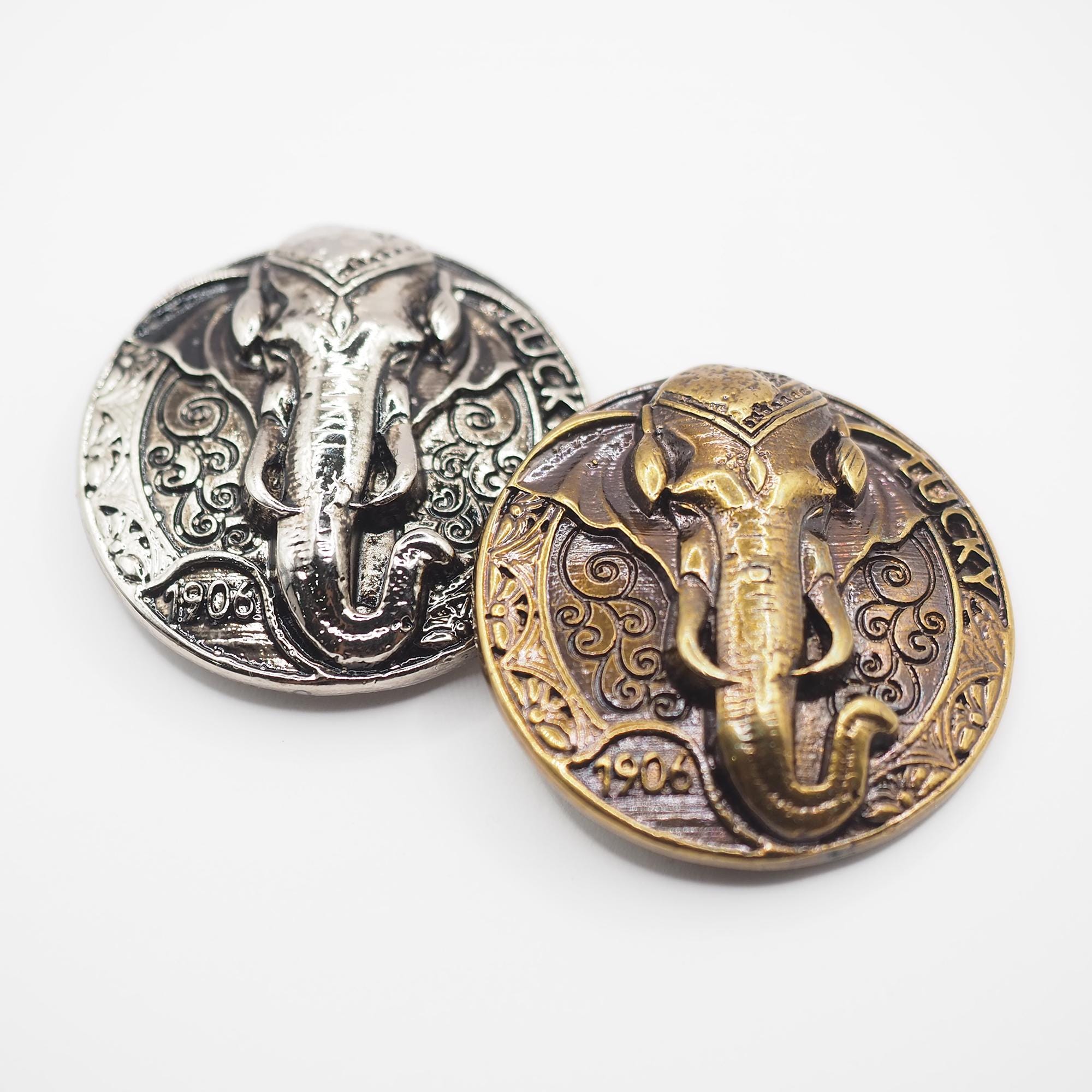 Vintage Silver tone Large Chain Elephant Medallion Designer Belt 42\' Very RARE Silver Plated Vintage Belts for sale | eBay main image 3