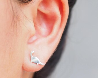 SALE - Silver925 Dinosaur Earrings, Dinosaur lover gift, Children gift idea / TT21