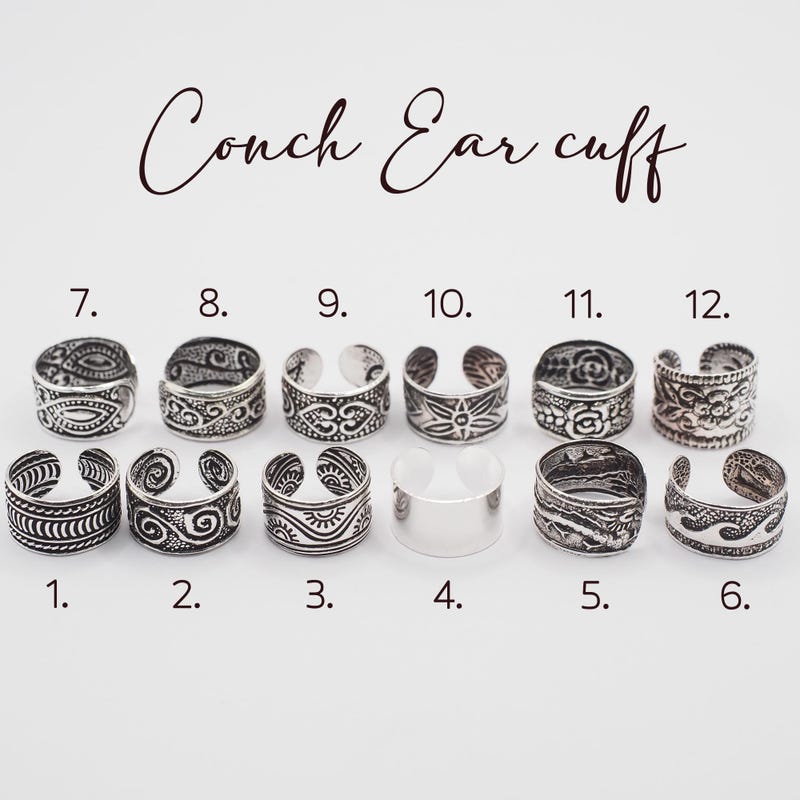 Ear Grade R Omani Cuff Silver - Etsy UK