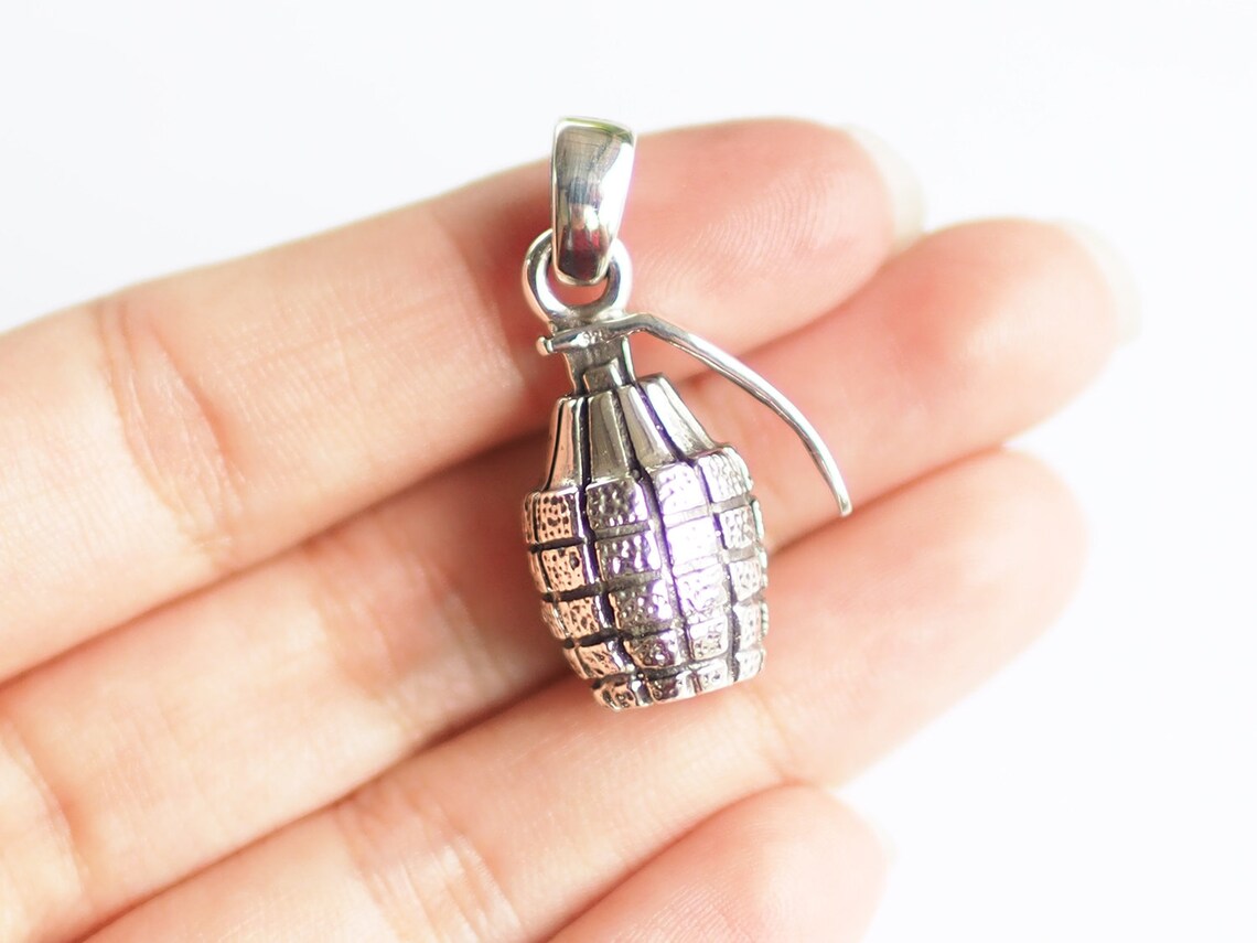 3D Bomb Charm Pendants Pineapple Bomb Charm Weapon War Etsy