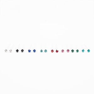 Tiniest CZ stud earrings, Sterling silver Dainty 1.3 mm stud Earrings, Tiny Cartilage Helix studs