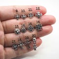 20 Styles - Fleur de lis Cross earrings, 925 Sterling silver Retro Punk cross earrings, Small cross studs, Gift for Him, Men earrings product logo