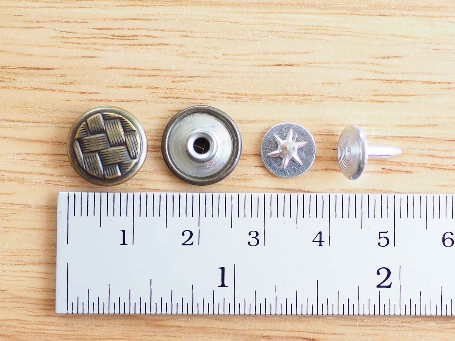 50 Sets of 12 mm Circle Weave Rivet Stud Basketwork Leather | Etsy