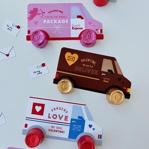 Digital Download Delivery Truck Mini Valentines - Unique and Perfect ...