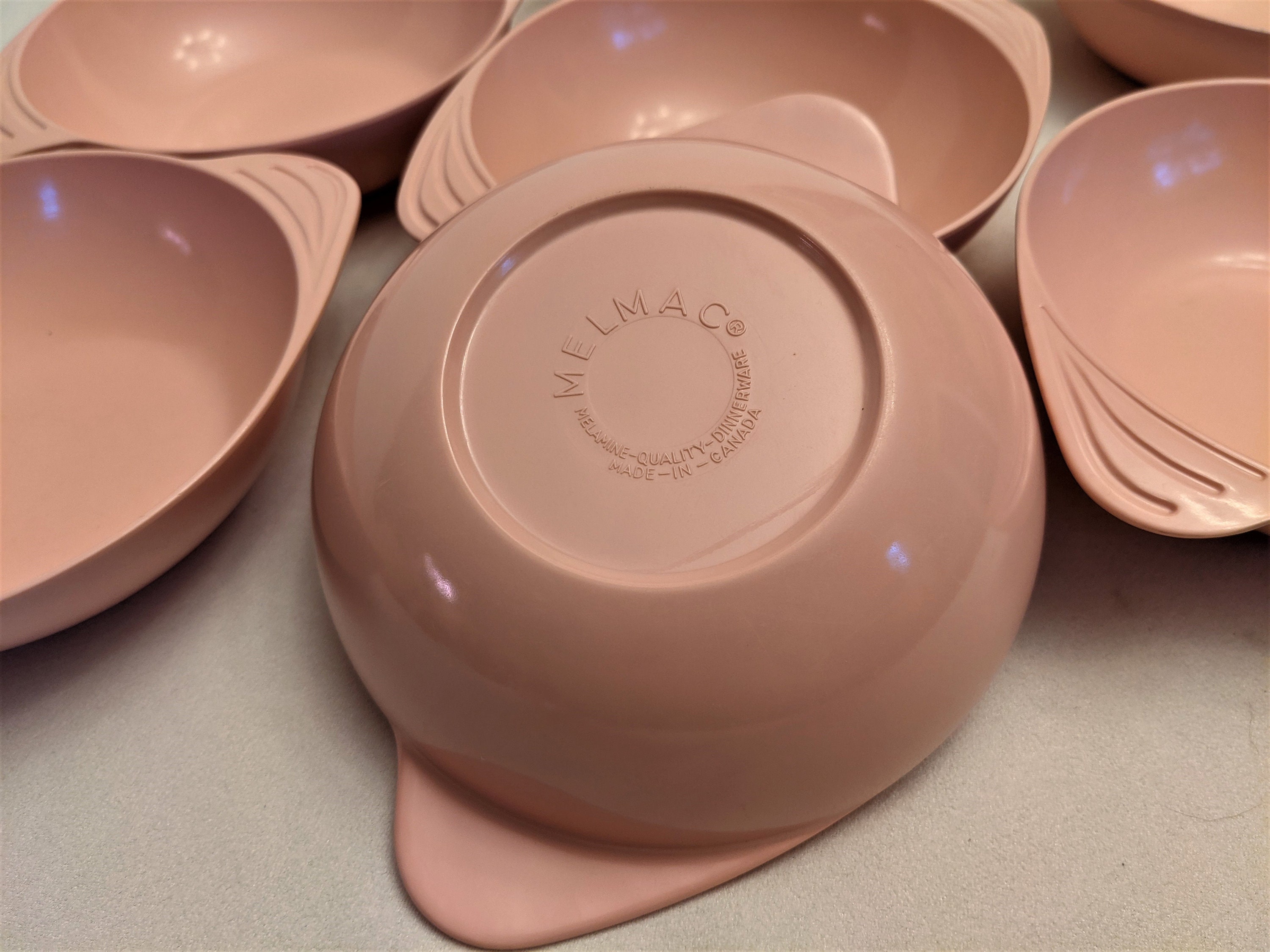 Melmac rare dusty pink cereal bowl set of 6 with bonus Etsy