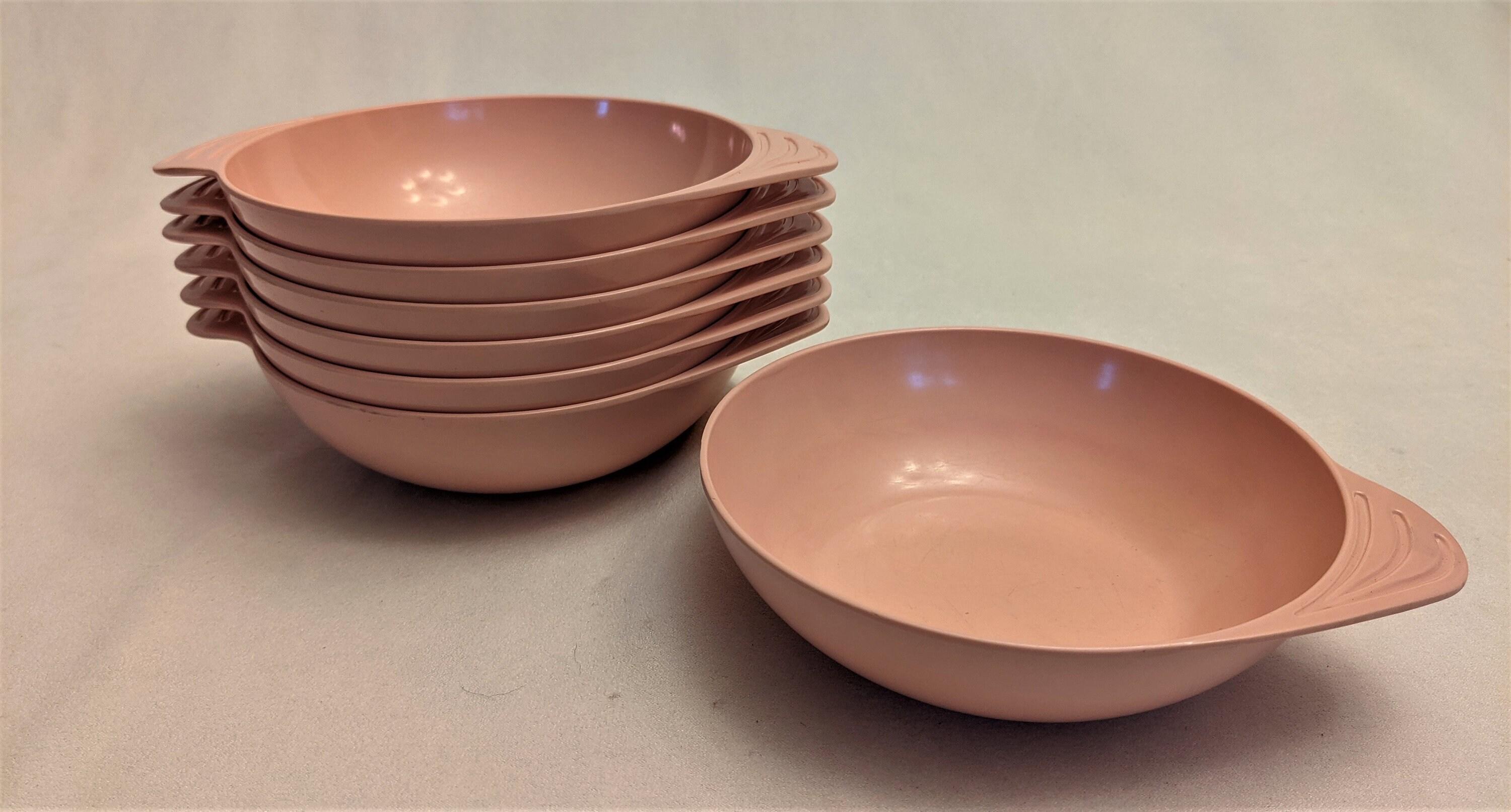 Melmac rare dusty pink cereal bowl set of 6 with bonus Etsy