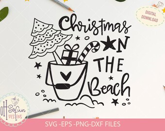 Download Beach Christmas Svg Etsy
