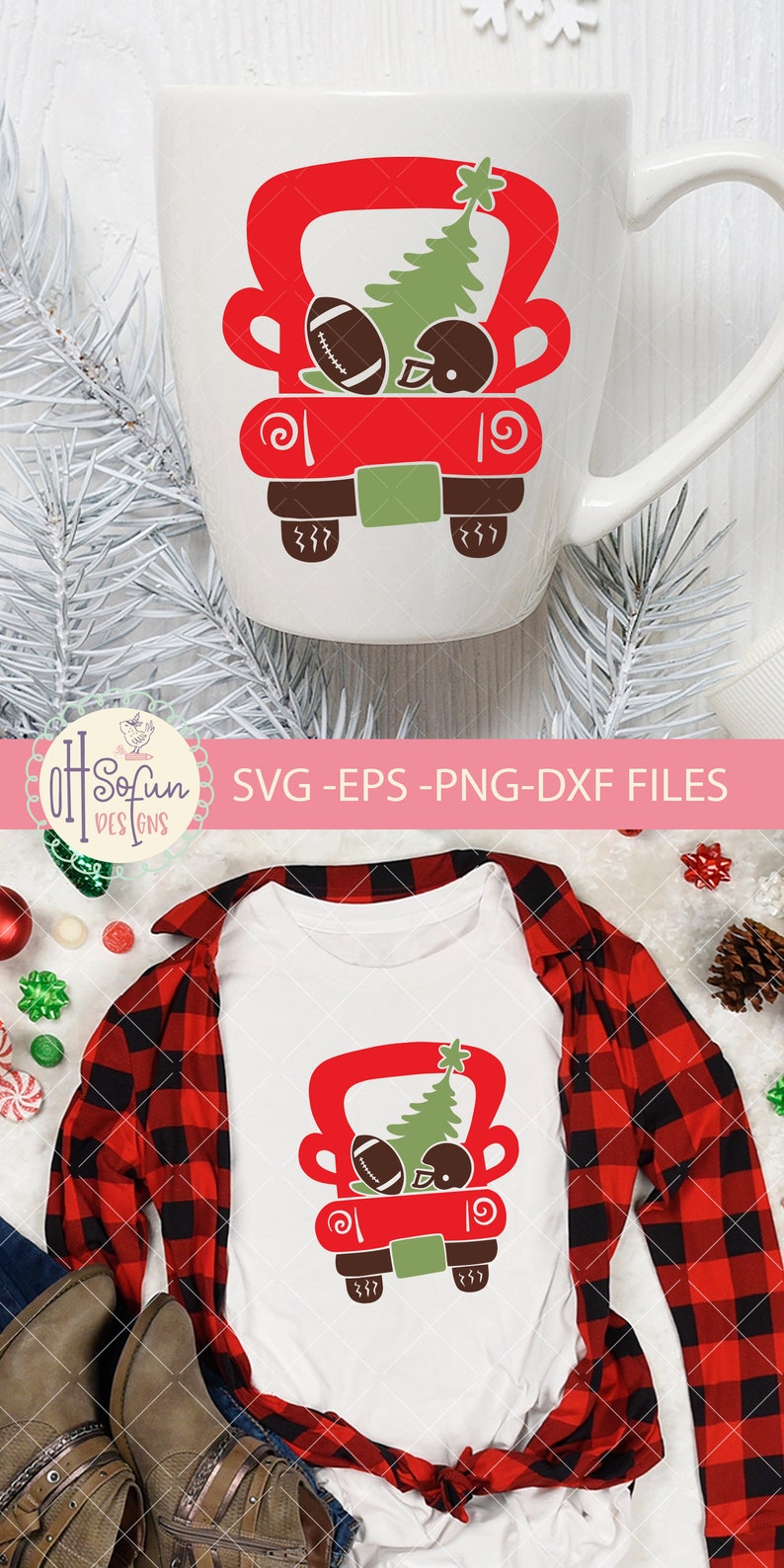 Download Christmas Svg Christmas Red Truck Football Svg File Football Clipart Christmas Tshirt Svg Christmas Tree Digital Download Only Craft Supplies Tools Embellishments Gkjwonosari Com