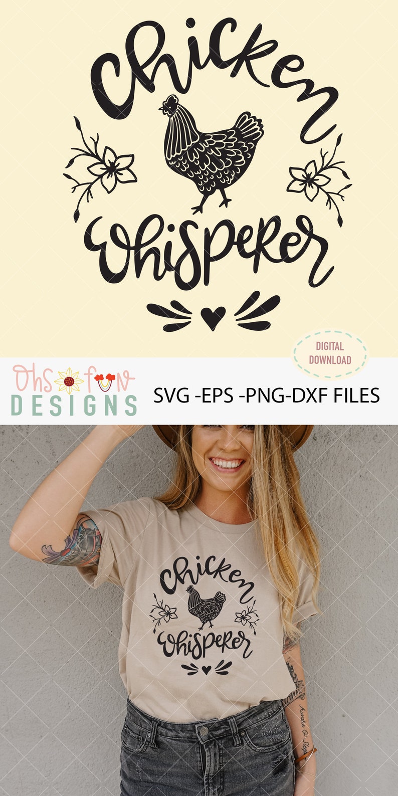 Download Chicken whisperer svg file DIGITAL DOWNLOAN ONLY barn | Etsy