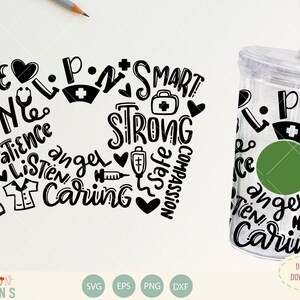 Lpn 24oz Venti Cold cup Starbuck wrap | seamless cold cup  | svg file | DIGITAL DOWNLOAD ONLY | Lpn life svg | subway art Lpn svg
