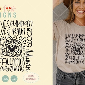 Kürbis Tier Druck Thanksgiving Typografie, Svg-Datei, DIGITAL DOWNLOAD nur, Herbst-Saison, Urlaub T-shirt Design Svg, Kürbis Clipart